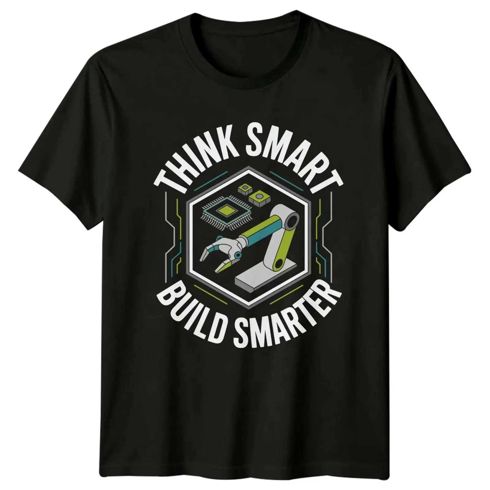 Vintage Fashion Herren - Think Smart Build Smarter T-shirt pour