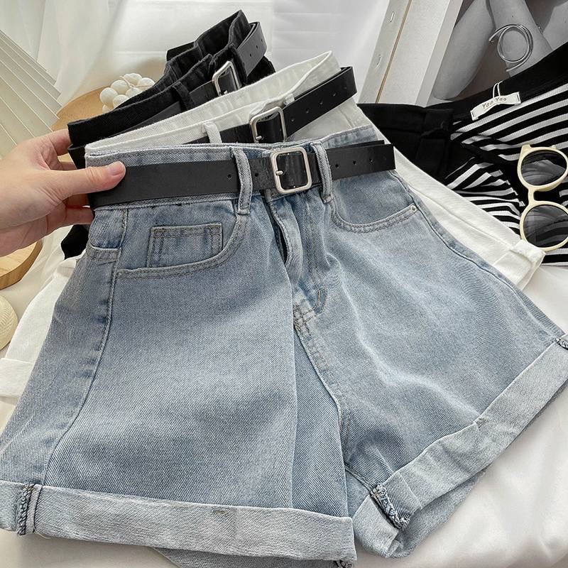 Denim Skirt Midi Vintage - Femmes été Midi Shorts jupe hanche