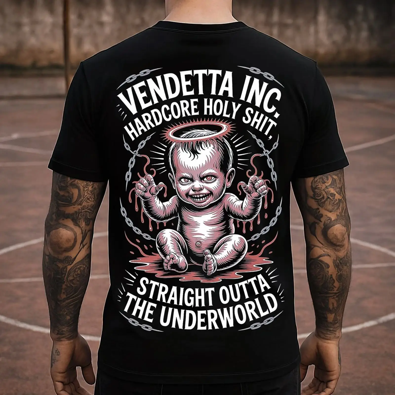 Vintage Fashion Herren - Vendetta Inc Underworld T-shirt pour bébé