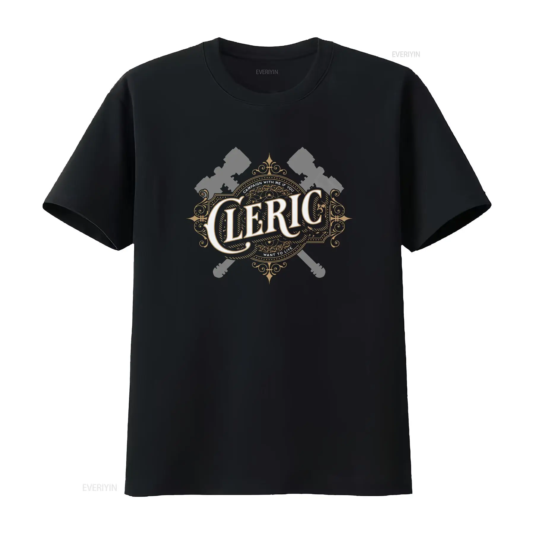 Vintage Fashion Font - T-shirt de clerc D&D avec police