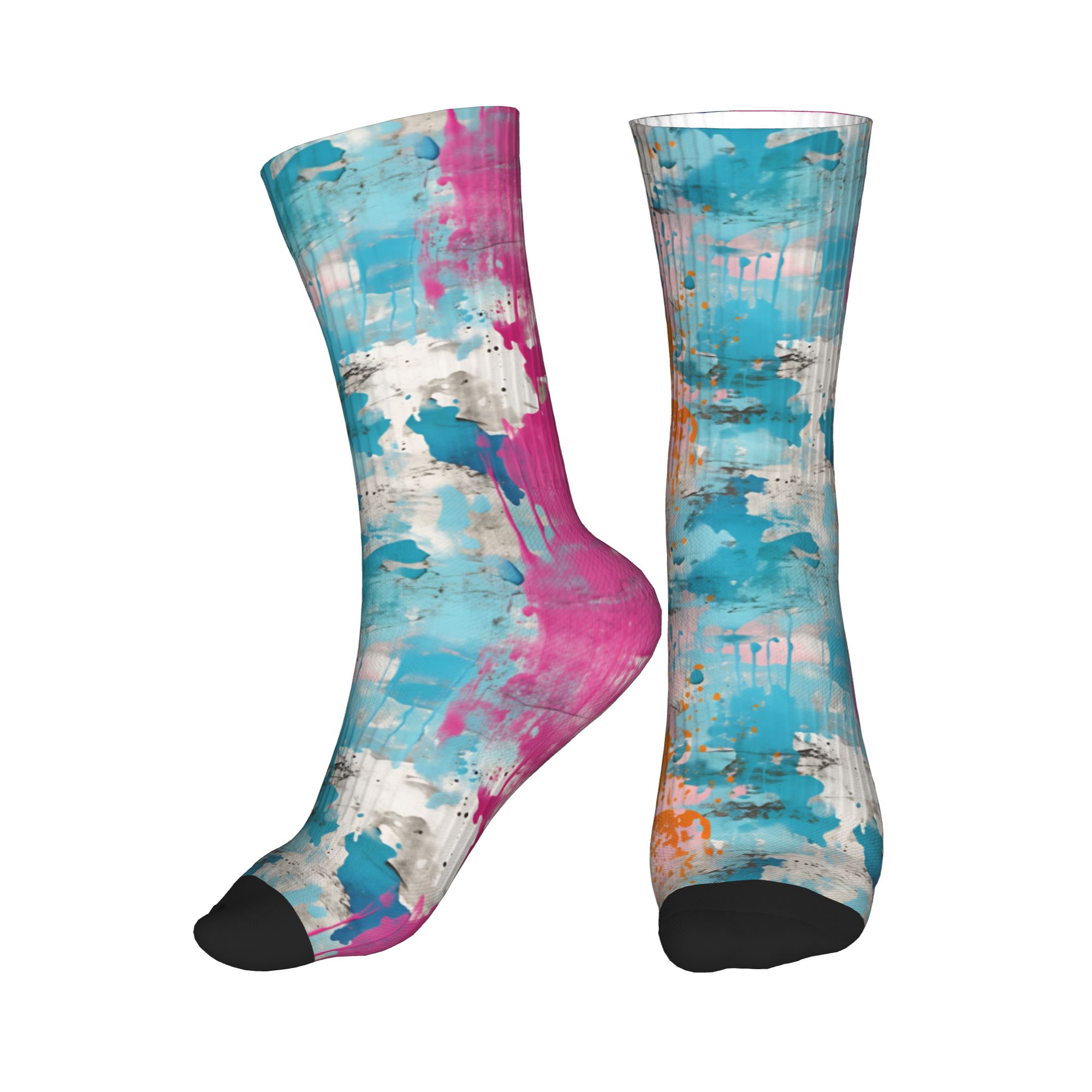 Vintage Fashion For Men - Chaussettes Girly Grunge Plaster Vintage Texture