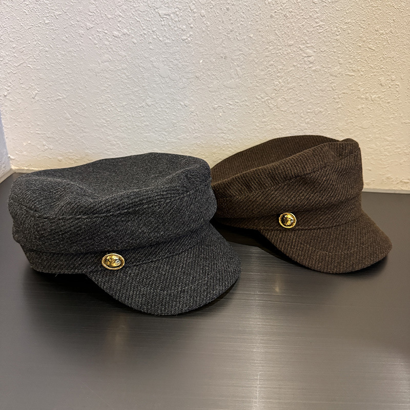 Vintage Fashion Hats - Béret de journal Vintage en laine