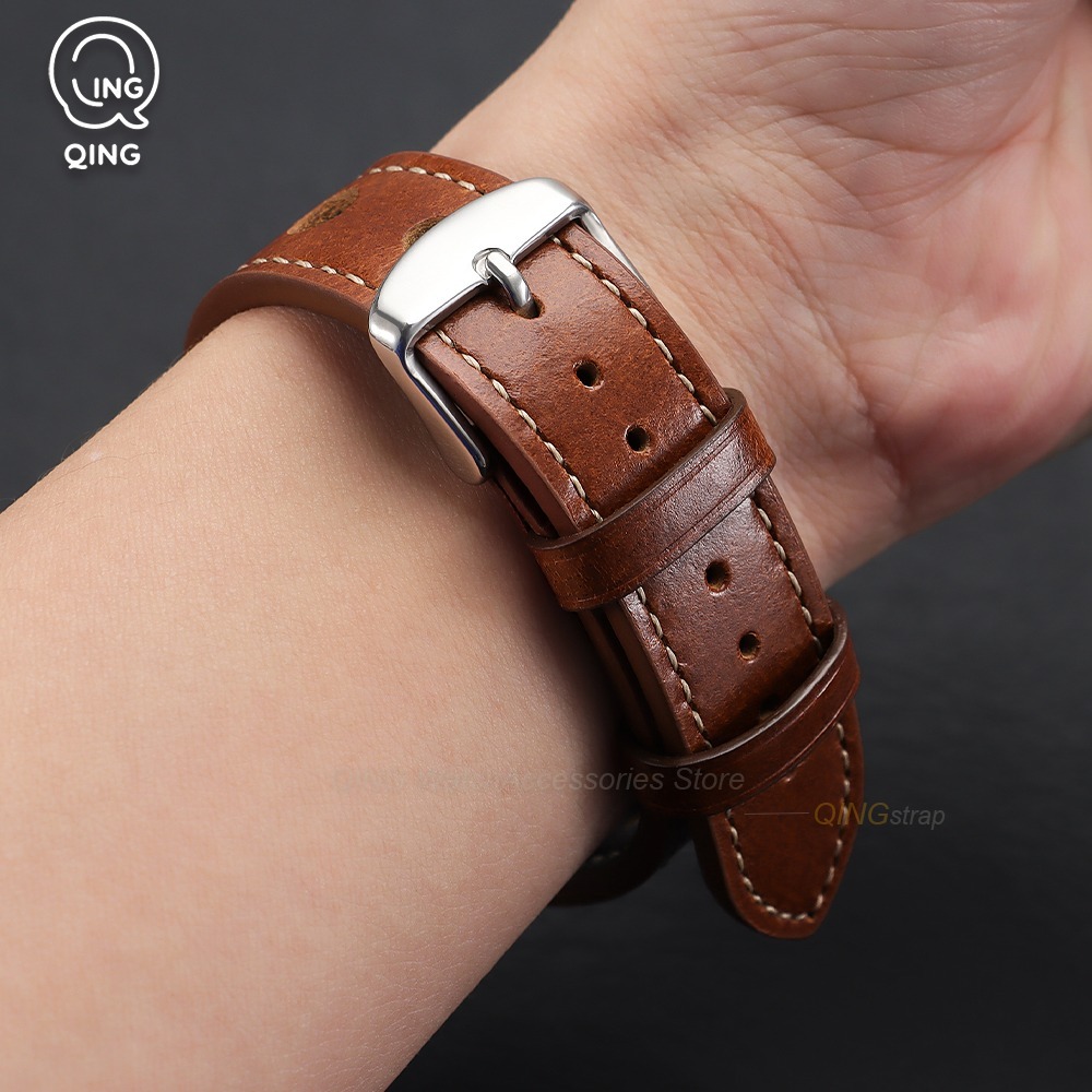 Vintage Fashion Tags - Bracelet de montre en cuir de