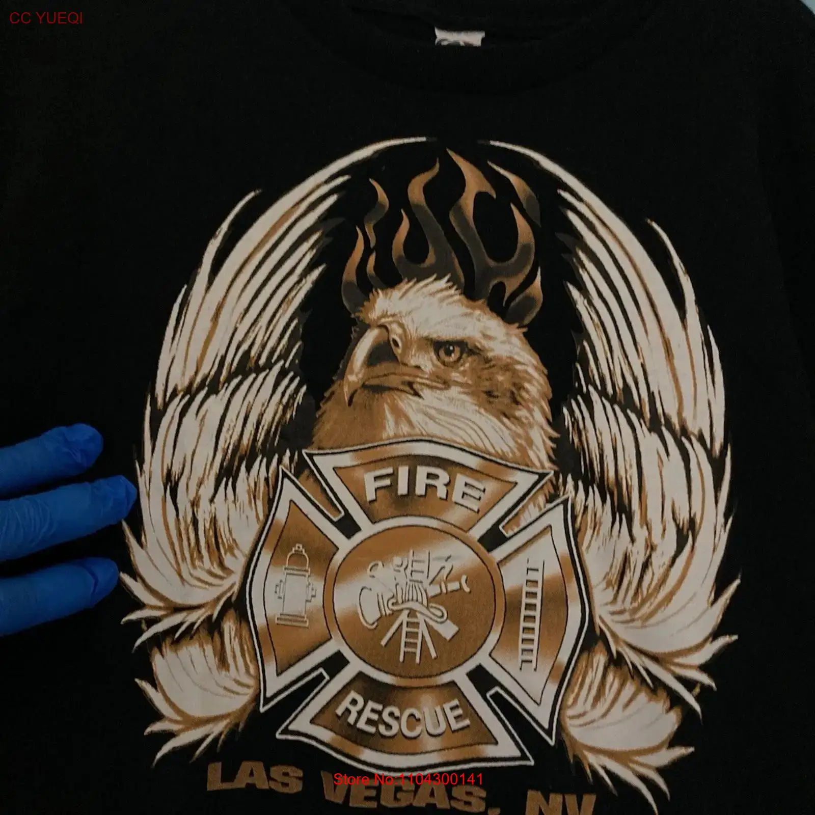 Vintage Vegas Fashion - T-shirt LAS VEGAS FIRE RESCUE XL