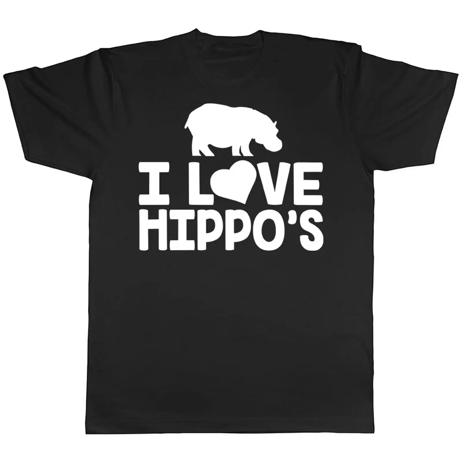 Vintage Fashion Herren - T-shirt I Love Hippo's pour hommes