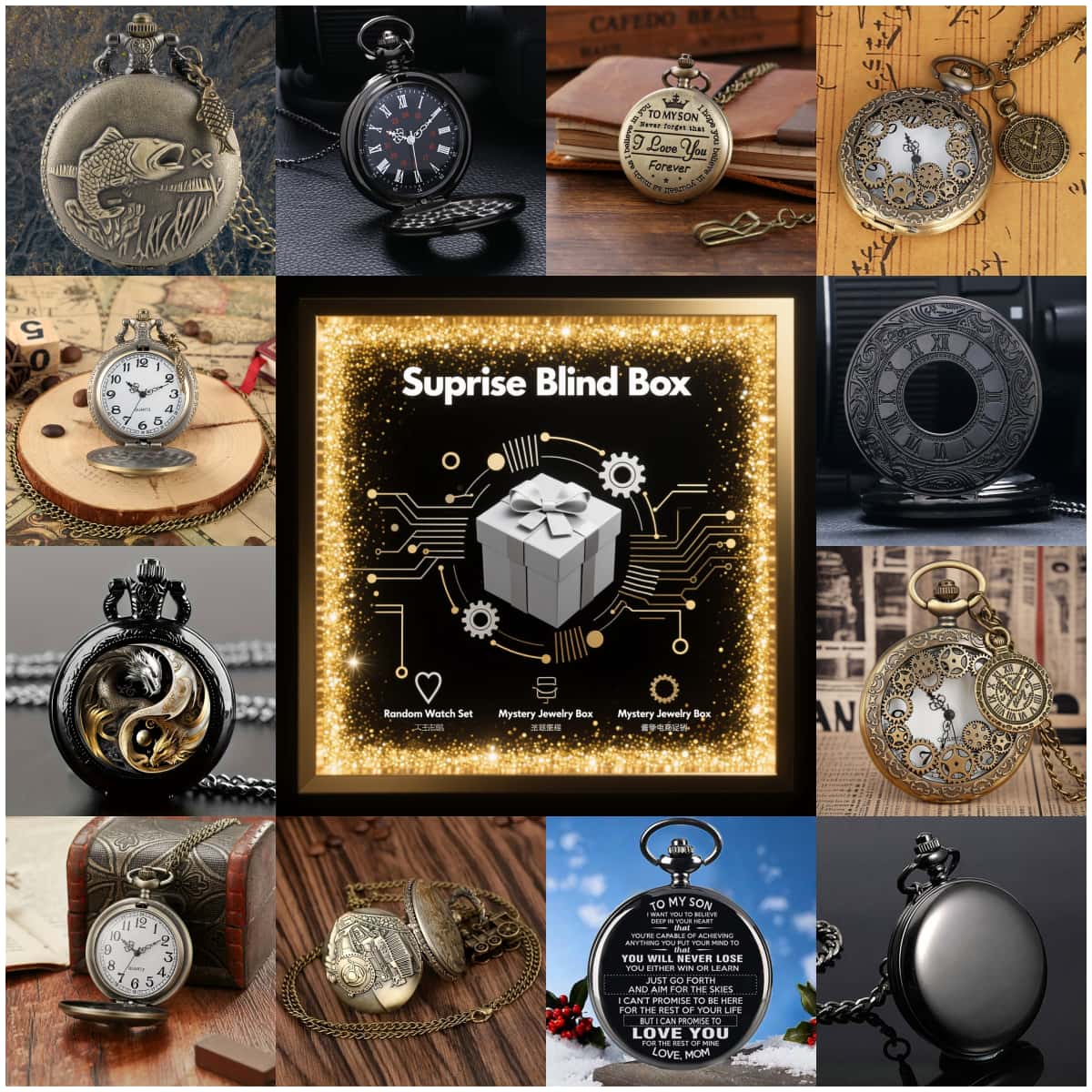Montre mystère Surprise, boîte - Vintage Fashion For Men avis et prix