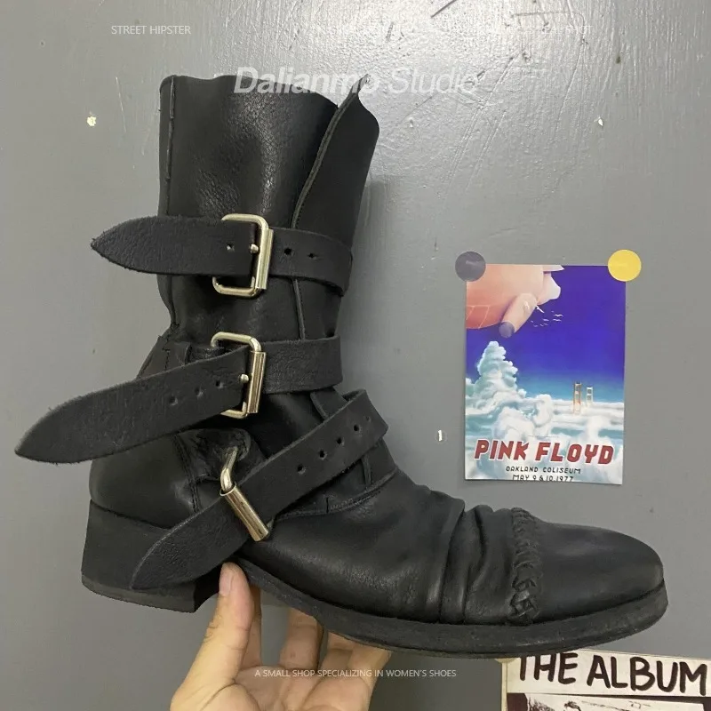 Bottes de moto en cuir véritab - Vintage Fashion For Men avis et prix