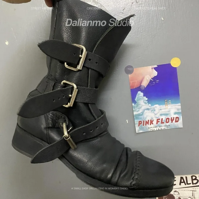 Bottes de moto en cuir véritab - Vintage Fashion For Men avis et prix