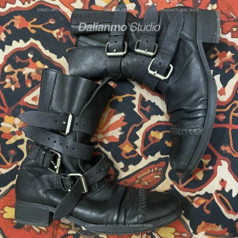Bottes de moto en cuir véritab - Vintage Fashion For Men avis et prix