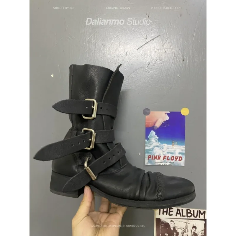 Bottes de moto en cuir véritab - Vintage Fashion For Men avis et prix