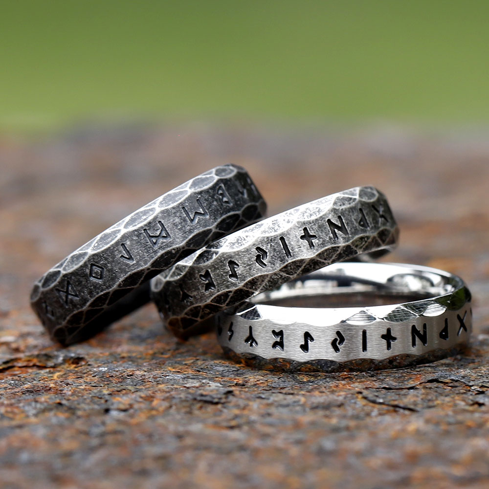 Bague en acier inoxydable de 6 - Vintage Fashion Guide avis et prix