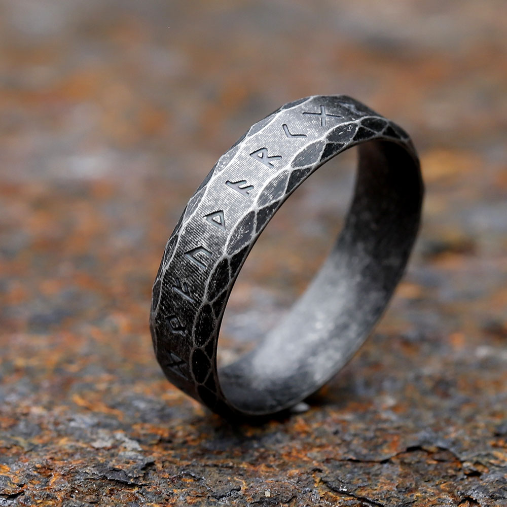 Bague en acier inoxydable de 6 - Vintage Fashion Guide avis et prix