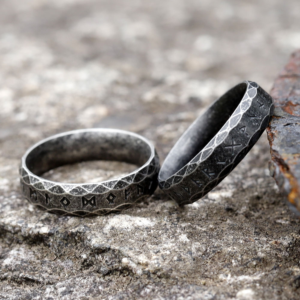 Bague en acier inoxydable de 6 - Vintage Fashion Guide avis et prix