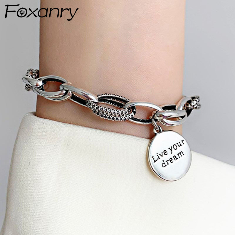 Foxanry argent couleur chaîne  - Vintage Fashion Tags avis et prix