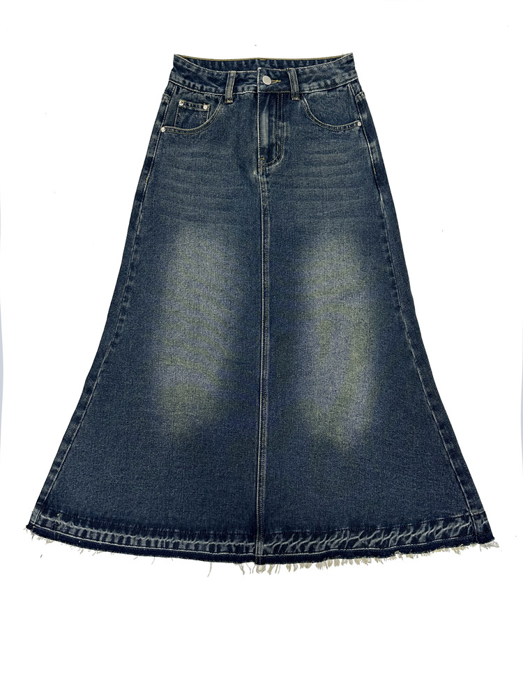 Taille haute Vintage a-ligne j - Denim Skirt Midi Vintage avis et prix