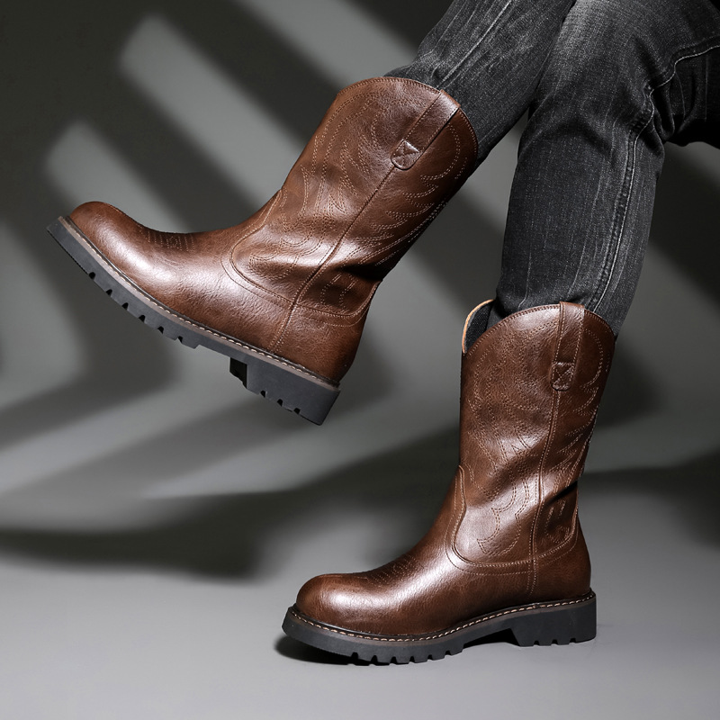 Mode hommes bottes De Cowboy n - Vintage Fashion For Men avis et prix