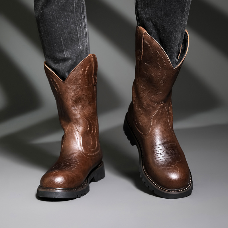 Mode hommes bottes De Cowboy n - Vintage Fashion For Men avis et prix