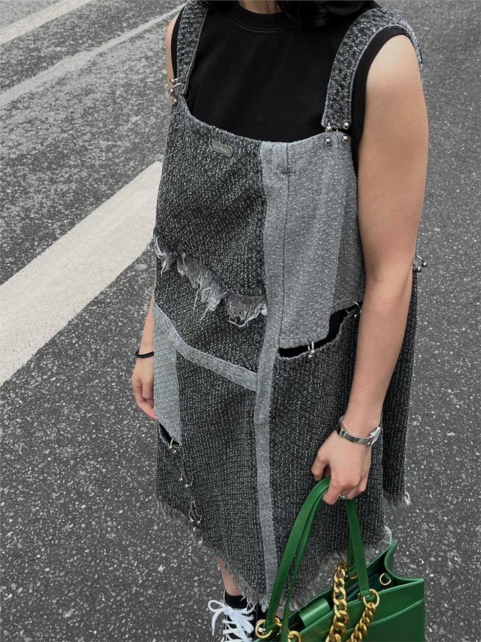 Robe midi en jean à manches co - Denim Skirt Midi Vintage avis et prix