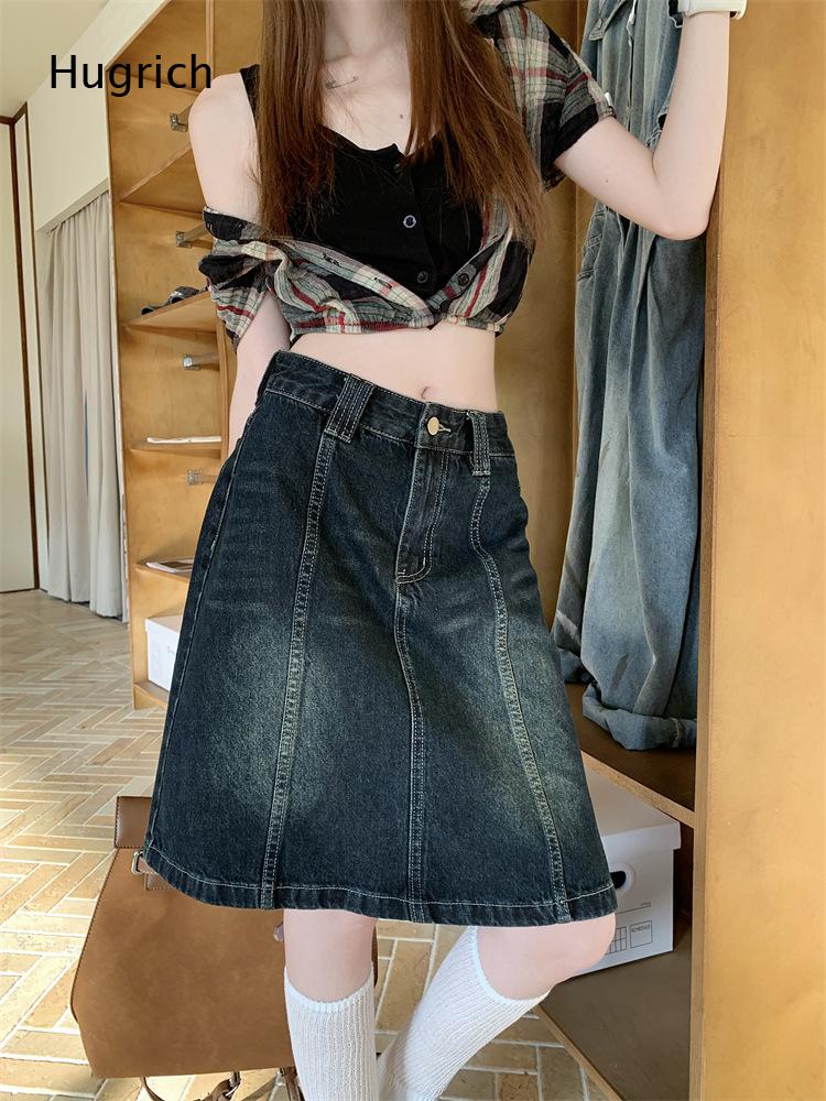 Jupe midi en jean vintage stre - Denim Skirt Midi Vintage avis et prix