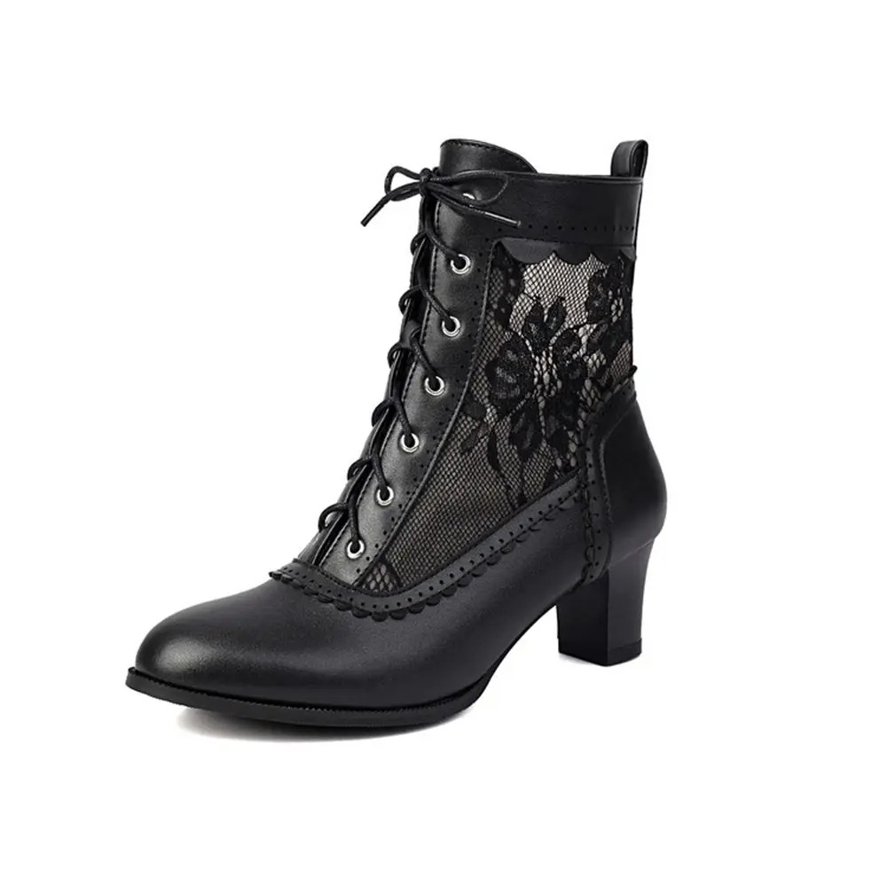 Bottines vintage à lacets en d - Vintage Fashion Outfit avis et prix