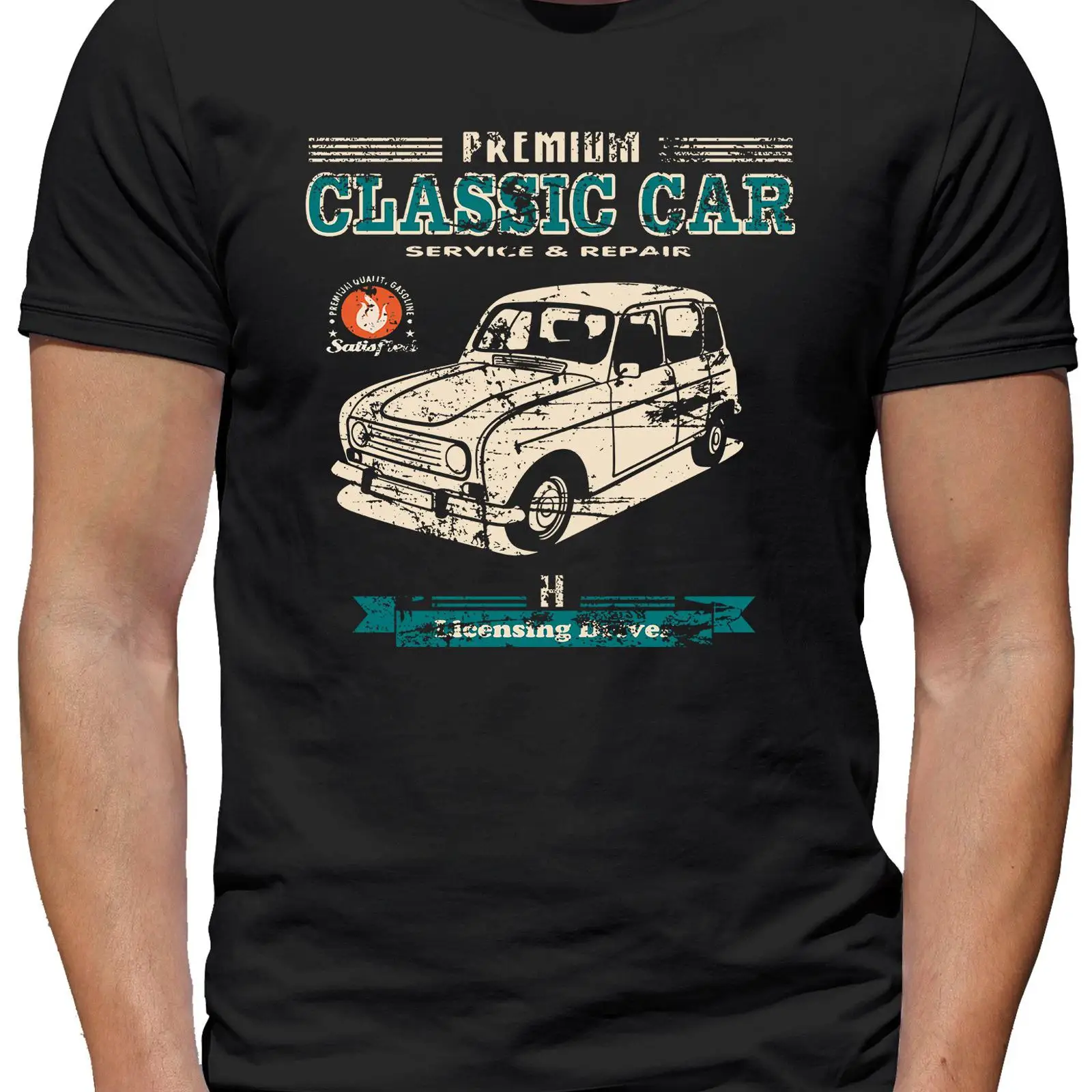 T-shirt R4 pour homme, vintage - Vintage Fashion Herren avis et prix