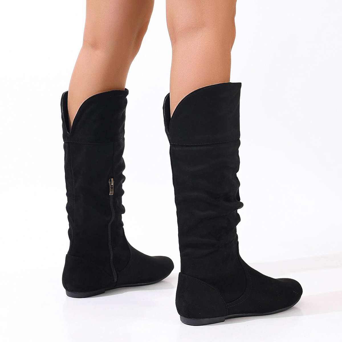 Bottes plates pour femmes, sty - Vintage Zipper avis et prix