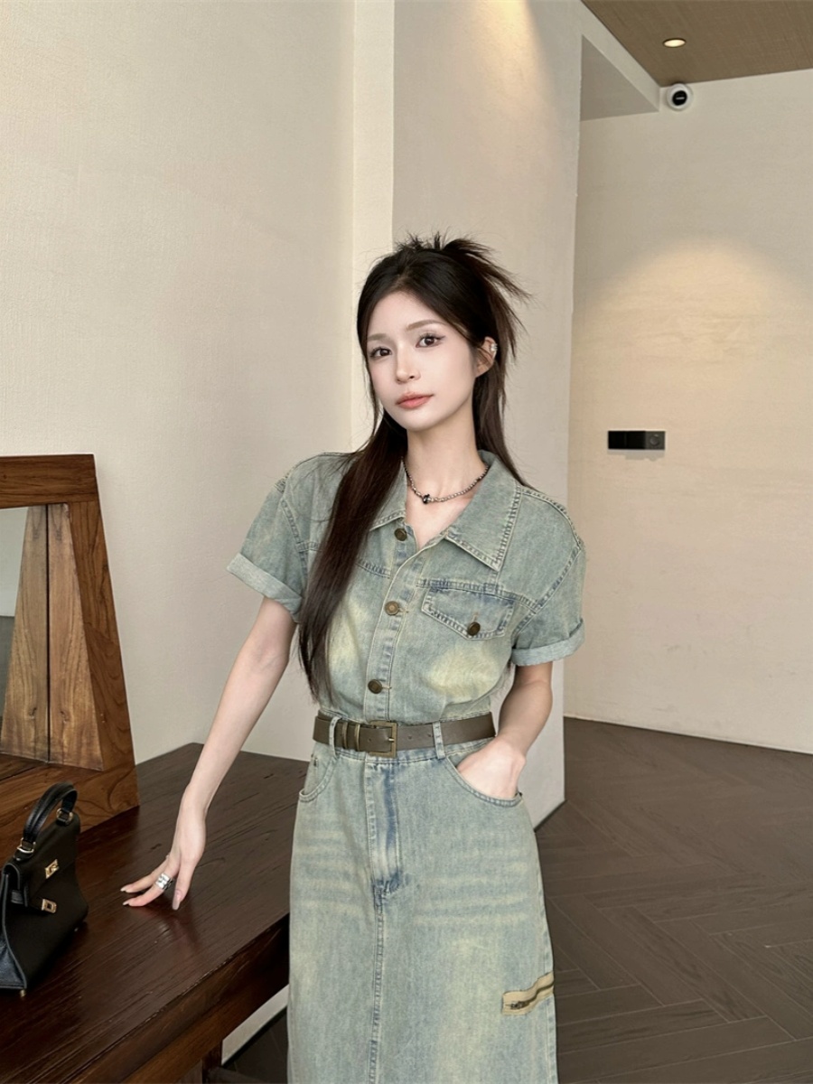 Jupe midi vintage américaine e - Denim Skirt Midi Vintage avis et prix