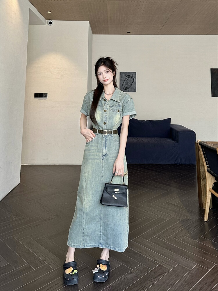 Jupe midi vintage américaine e - Denim Skirt Midi Vintage avis et prix