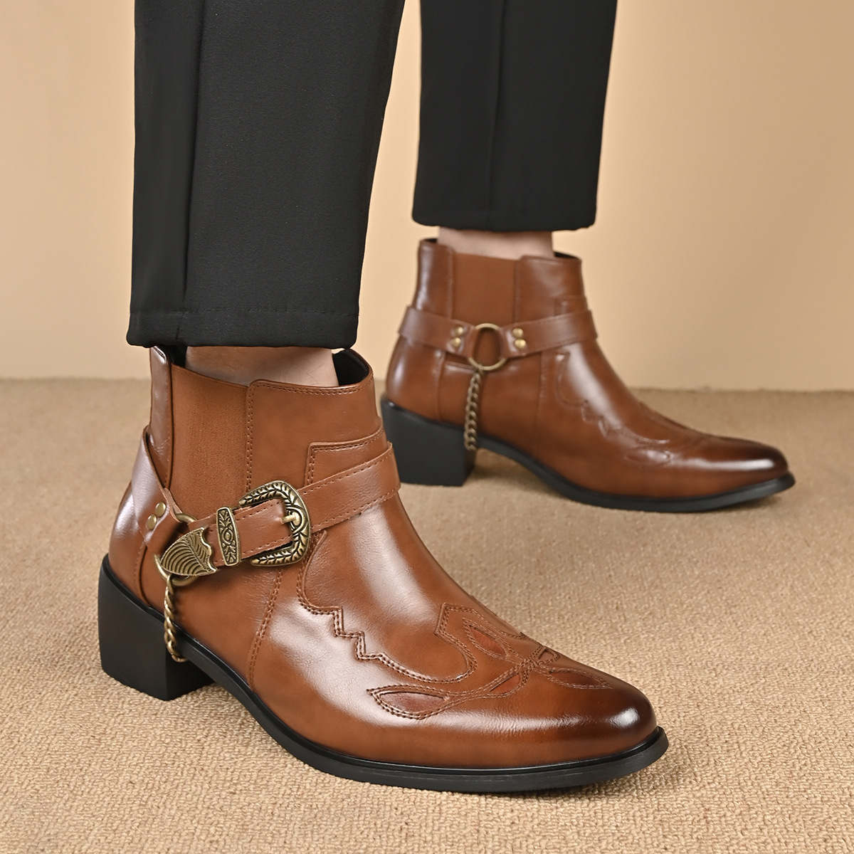 Bottes de cowboy vintage en cu - Vintage Fashion For Men avis et prix