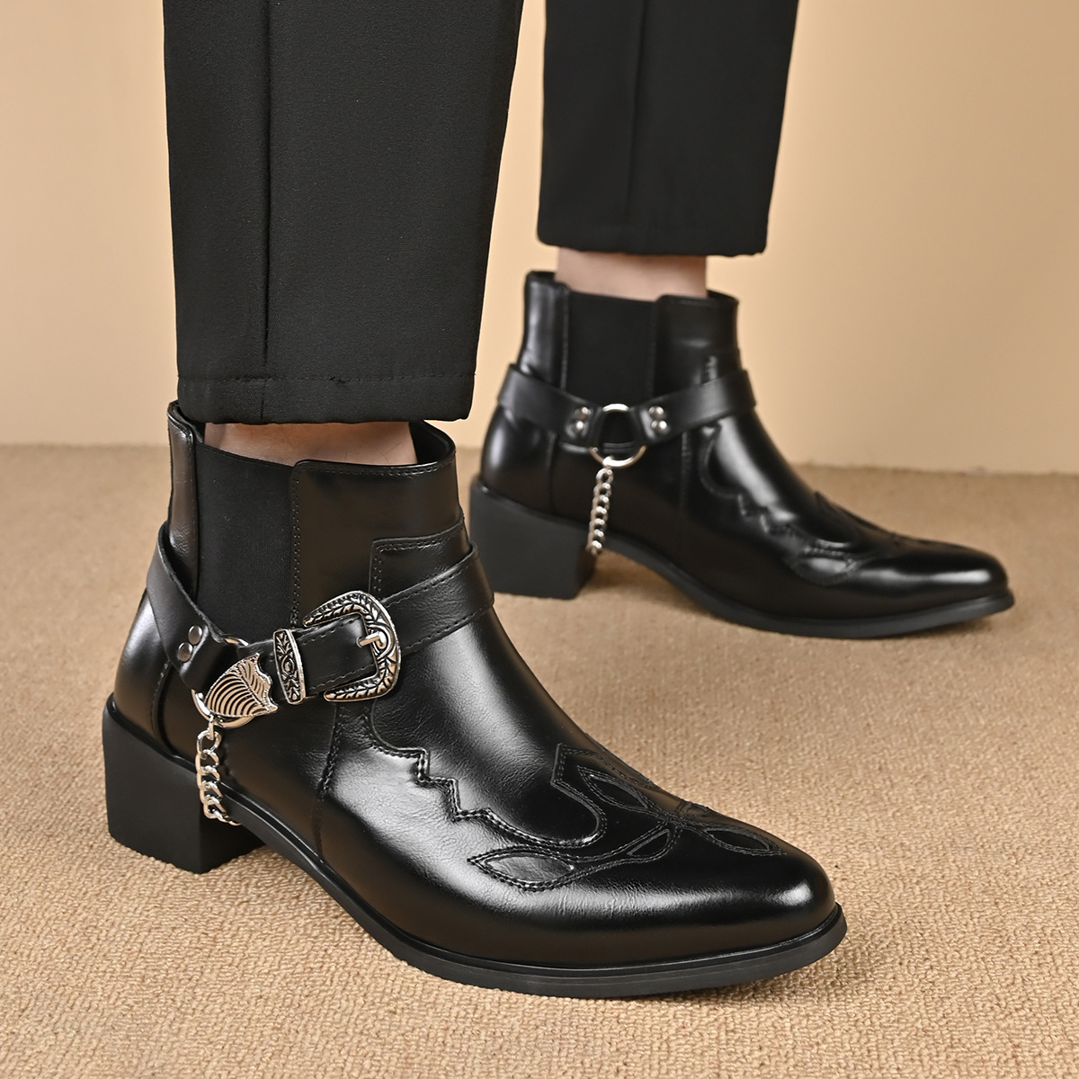 Bottes de cowboy vintage en cu - Vintage Fashion For Men avis et prix