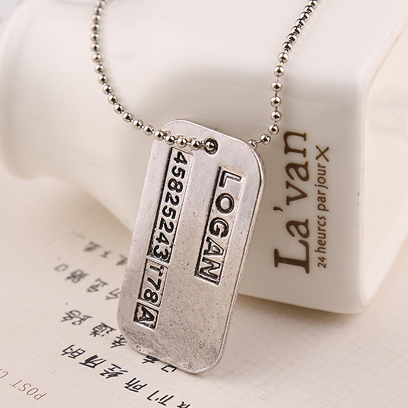 X-Collier en argent pour homme - Vintage Fashion Tags avis et prix