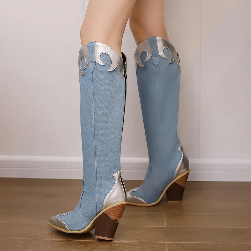 Bottes de cowboy longues à tal - Vintage Zipper avis et prix