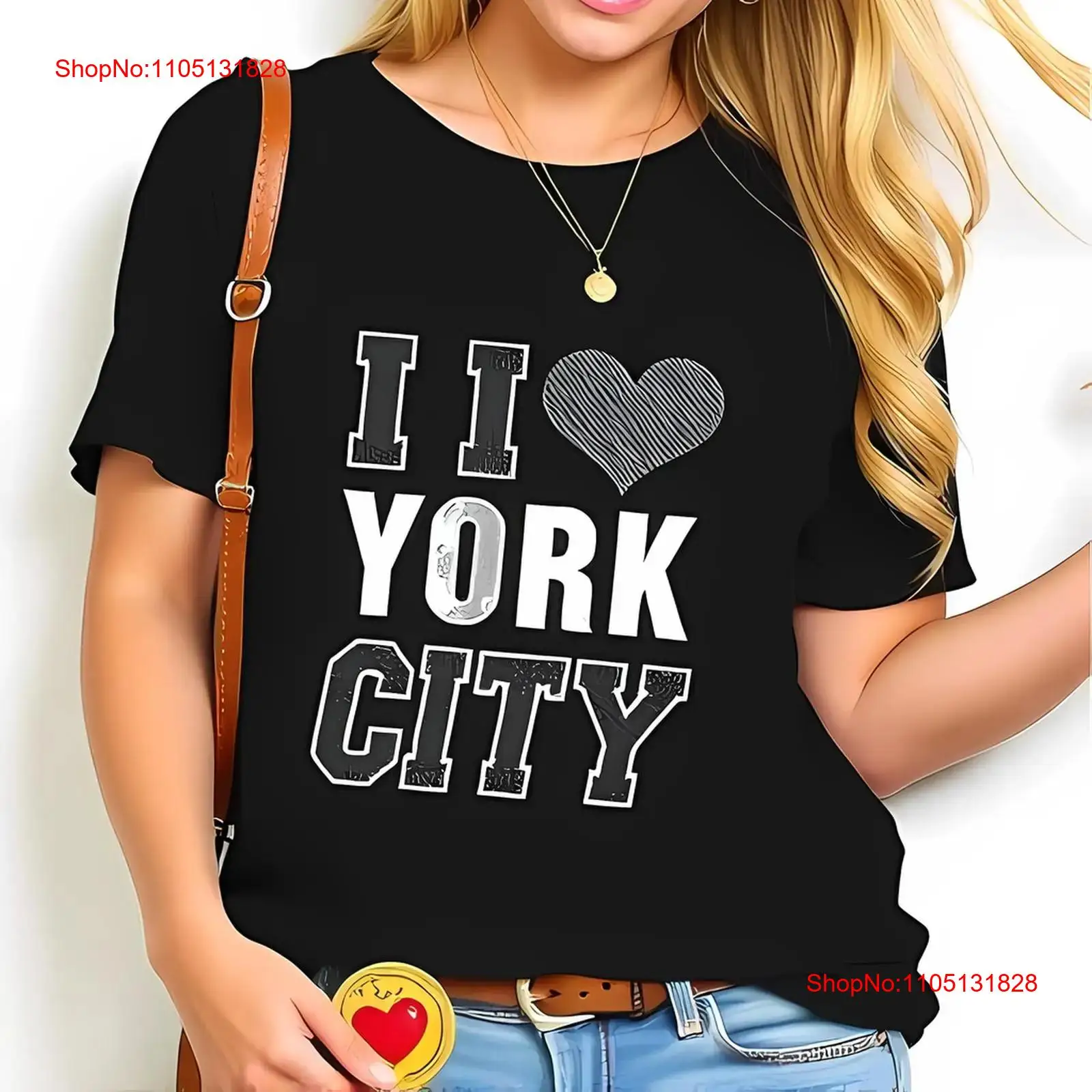 T-shirt noir élégant I Love YO - Vintage Fashion Font avis et prix